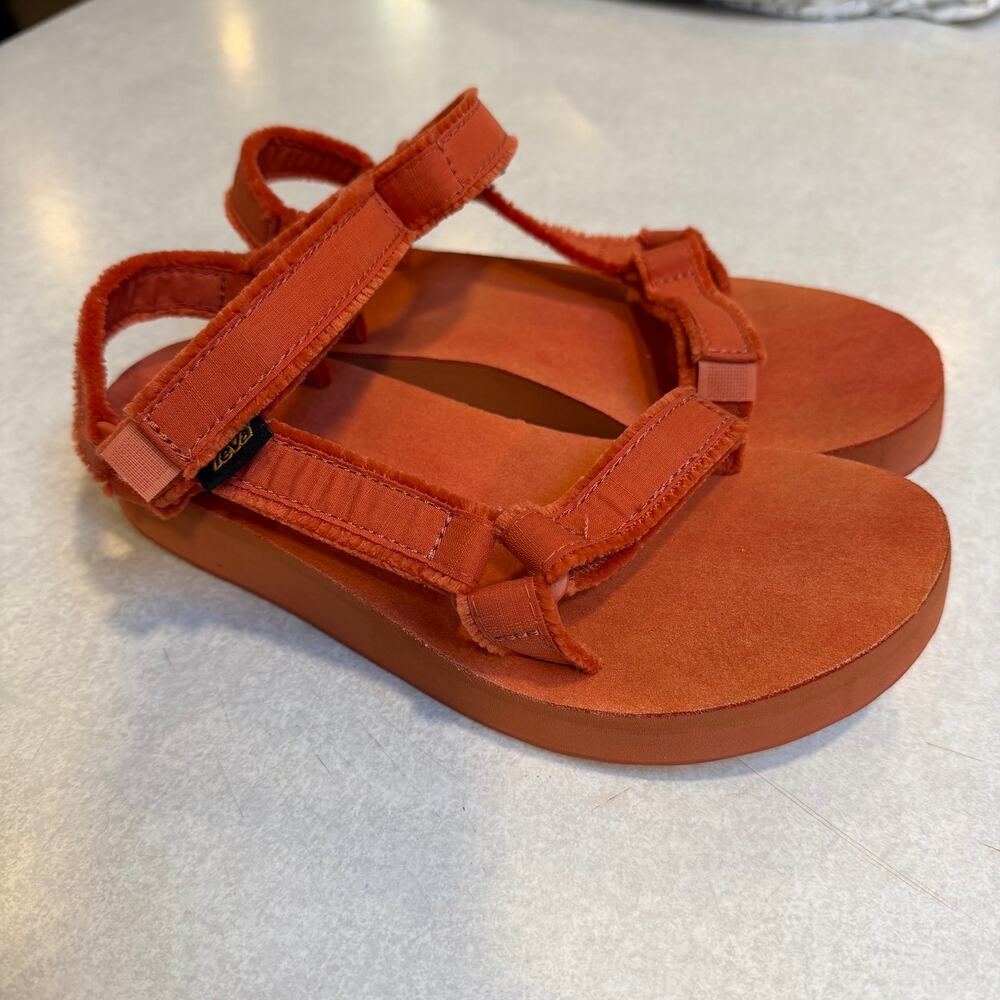 Teva Midform Universal Canvas Sandals Terracotta Womens Size 7